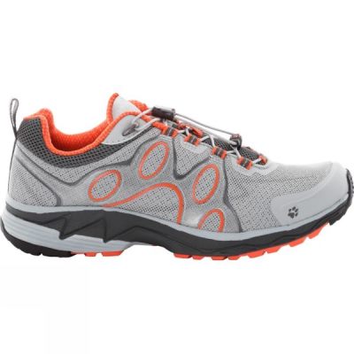 Zapatillas Running Jack Wolfskin Passion Trail Low Mujer - Plateadas Gris - Chile URX604815